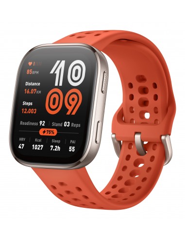 Amazfit : Bip 6 Red 5 cm (1.97") AMOLED Digital 390 x 450 Pixeles Pantalla táctil Oro GPS (satélite)