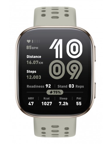 Amazfit : Bip 6 Stone 5 cm (1.97") AMOLED Digital 390 x 450 Pixeles Pantalla táctil Oro GPS (satélite)
