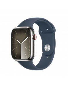 Apple : Watch Series 9 45 mm Digital 396 x 484 Pixeles Pantalla táctil 4G Plata Wifi GPS (satélite)