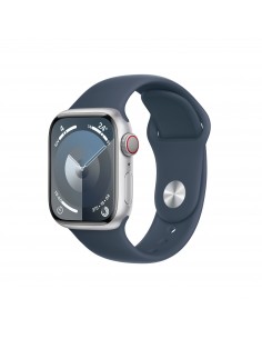 Apple : Watch Series 9 41 mm Digital 352 x 430 Pixeles Pantalla táctil 4G Plata Wifi GPS (satélite)