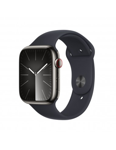 Apple : Watch Series 9 45 mm Digital 396 x 484 Pixeles Pantalla táctil 4G Grafito Wifi GPS (satélite)