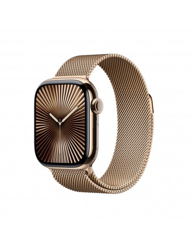 Apple : Watch Series 10 OLED 42 mm Digital 374 x 446 Pixeles Pantalla táctil 4G Oro Wifi GPS (satélite)