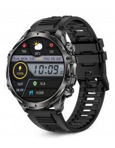 Ksix : Smartwatch KISX Venture, Pantalla XXL TFT 1,85", Aut. 10 días, Modos deporte y salud, Llamadas, Asistentes de voz, IP68,