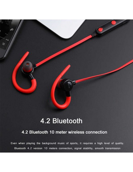 Awei : Manos libres bluetooth B925BL - rojo (blíster)