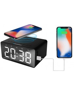 Blaupunkt : Radio Despertador Bluetooth con carga inalámbrica - negro (blíster) 2