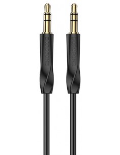 Borofone : Adaptador audio BL16 jack 3.5mm (macho - macho) - negro (blíster) 2