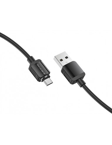 Borofone : Cable de datos magnético BX57 (microUSB) - negro (blíster)