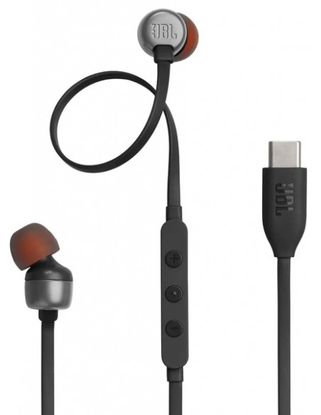 JBL : Manos libres con cable T310C (USB-C) - negro (blíster)