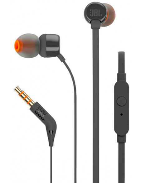 JBL : Manos libres con cable T110 - negro (blíster)
