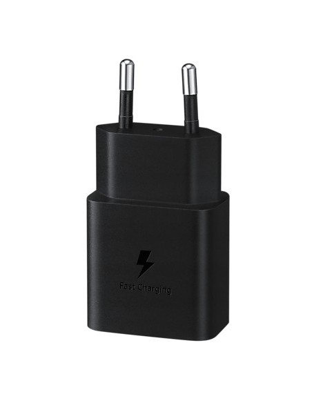 Samsung : Cargador de red EP-T1510 QuickCharge 15W (1 x USB-C) - negro (blíster)