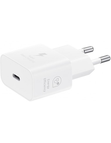 Samsung : Cargador de red EP-T2510 QuickCharge 25W (1 x USB-C) - blanco (blíster)