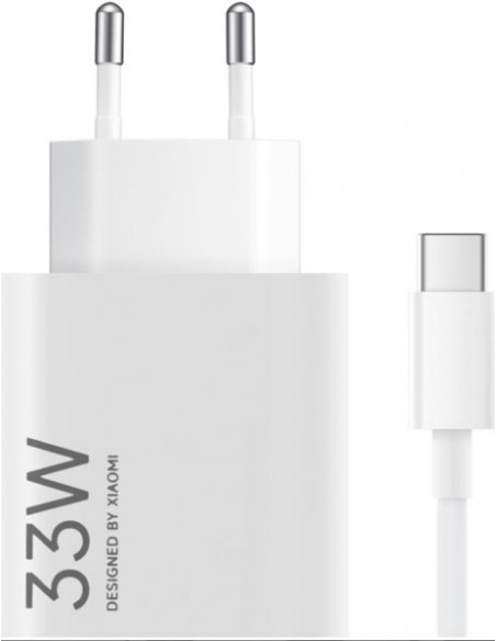 Xiaomi : Cargador de red 33W MDY-16-EF (USB-A / USB-C) - blanco (blíster)