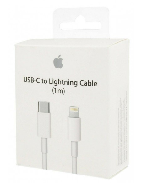 Apple : Cable de datos MM0A3ZM/A (USB-C / Lightning) 1m (blíster)