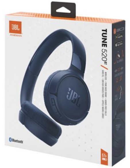 JBL : Manos libres Bluetooth Tune 520 - azul (blíster)