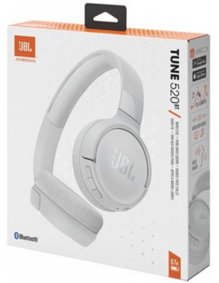 JBL : Manos libres Bluetooth Tune 520 - blanco (blíster)