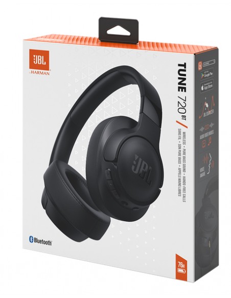 JBL : Manos libres Bluetooth Tune 720 - negro (blíster)