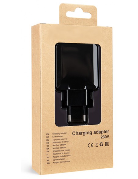 Tactical : Cargador de red 3.1A (3 x USB-A) - negro  (blíster)