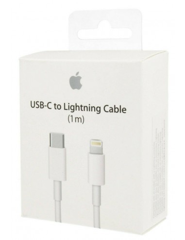 Apple : Cable de datos MM0A3ZM/A (USB-C / Lightning) 1m (blíster)