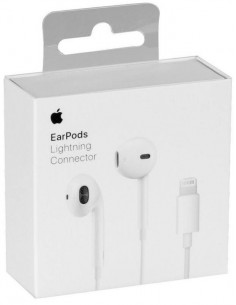 Apple : Manos libres con cable EarPods MWTY3ZM/A (Lightning) (blíster)