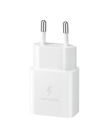 Samsung : Cargador de red EP-T1510 QuickCharge 15W (1 x USB-C) - blanco (blíster)