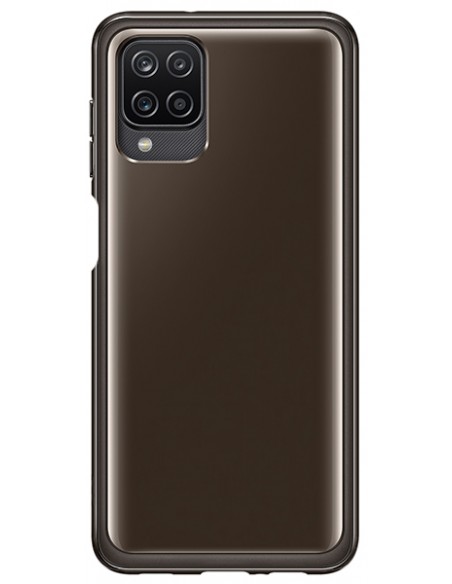 Samsung : Clear Cover - Galaxy A12 - negra (blíster)