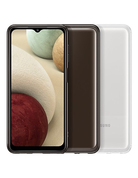 Samsung : Clear Cover - Galaxy A12 - negra (blíster)