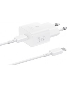 Samsung : Cargador de red EP-T2510 QuickCharge 25W (USB-C / USB-C) - blanco (blíster)