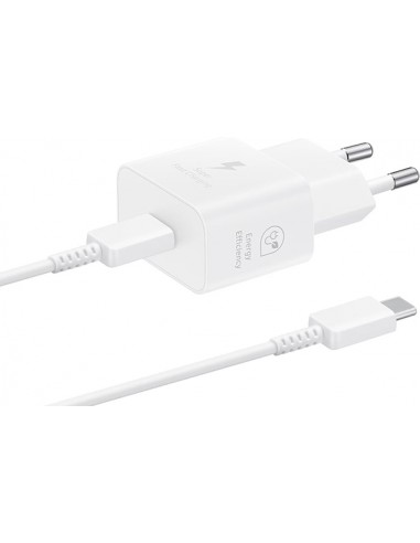 Samsung : Cargador de red EP-T2510 QuickCharge 25W (USB-C / USB-C) - blanco (blíster)