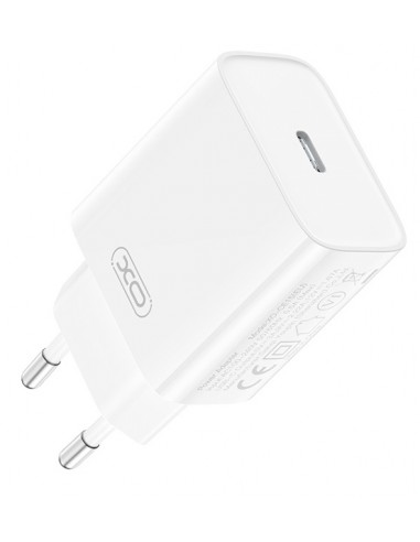 XO : Cargador de red CE15 (USB-C / USB-C) 20W - blanco (blíster)