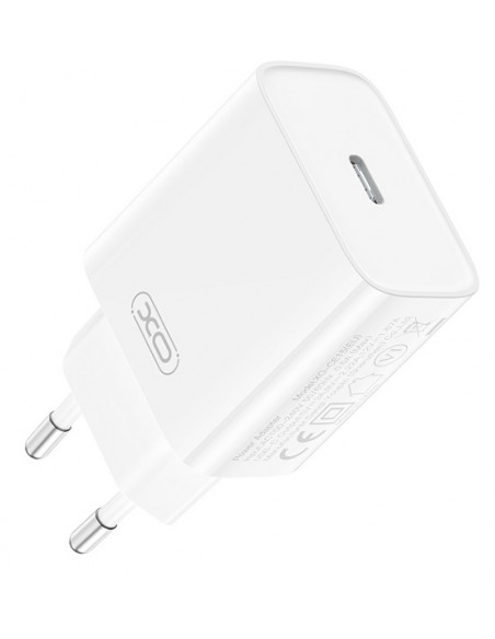 XO : Cargador de red CE15 (USB-C / USB-C) 20W - blanco (blíster)