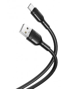 XO : Cable de datos NB212 (USB-A / USB-C) - negro (blíster)