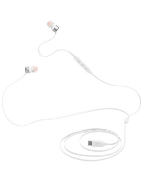 JBL : Manos libres con cable T310C (USB-C) - blanco (blíster)
