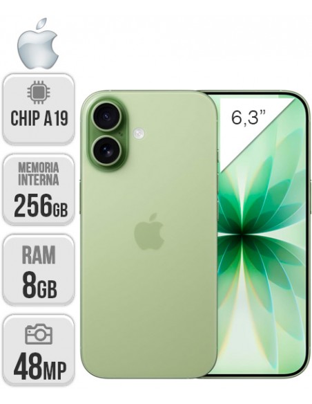 Apple : iPhone 17 256GB - Verde salvia
