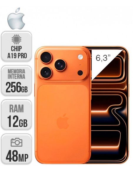 Apple : iPhone 17 Pro 256GB - Naranja cósmico