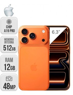 Apple : iPhone 17 Pro 512GB - Naranja cósmico