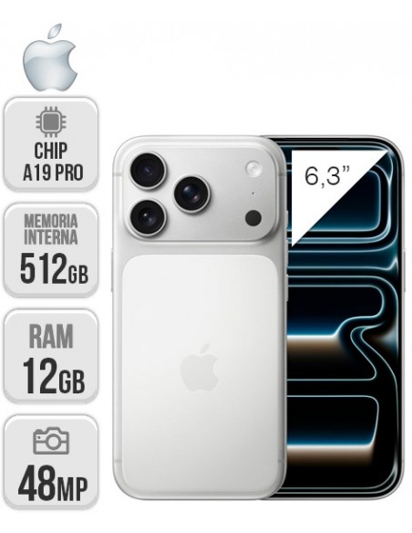 Apple : iPhone 17 Pro 512GB - Plata