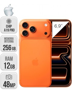 Apple : iPhone 17 Pro Max 256GB - Naranja cósmico