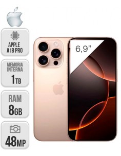 Apple : iPhone 16 Pro 1TB - Titanio desierto