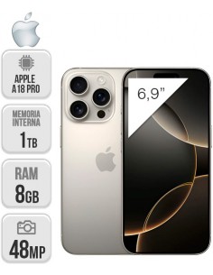 Apple : iPhone 16 Pro 1TB - Titanio natural