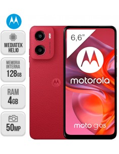 Motorola : Moto G05 4G 4/128GB - Rojo