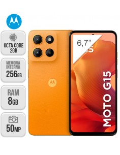 Motorola : Moto G15 4G 8/256GB - naranja