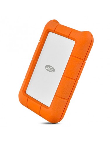 LaCie : Rugged USB-C disco duro externo 2 TB Naranja, Plata