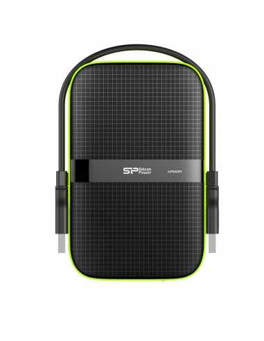 Silicon Power : Armor A60 disco duro externo 4000 GB Negro, Verde