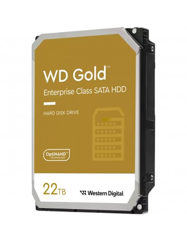 Western Digital : Gold disco duro interno 22 TB 7200 RPM 512 MB 3.5" Serial ATA III
