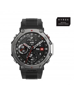 Amazfit : T-Rex 3 3,81 cm (1.5") AMOLED 48.5 mm Digital 480 x 480 Pixeles Pantalla táctil Negro Wifi GPS (satélite)