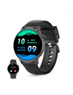 Ksix : Smartwatch Core 2, Pantalla AMOLED 1,43", Aut. 5 días, Modos deporte y salud, Llamadas, Asistentes de voz, Negro