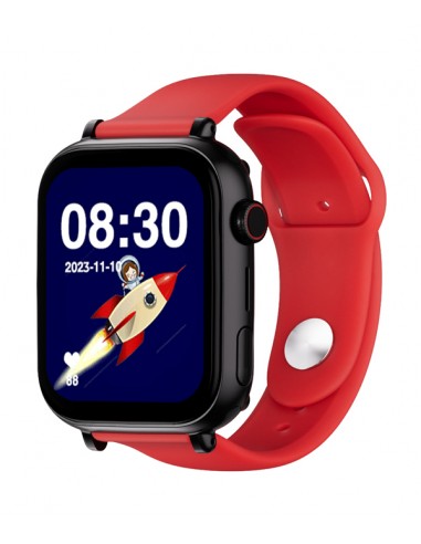 SaveFamily : Save Family PLUS SmartWatch con GPS y llamada Negro Correa Silicona Roja NO INCLUYE SIM