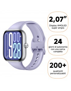 Xiaomi : Watch 5 5,26 cm (2.07") AMOLED 47.5 mm Digital 432 x 514 Pixeles Pantalla táctil Púrpura