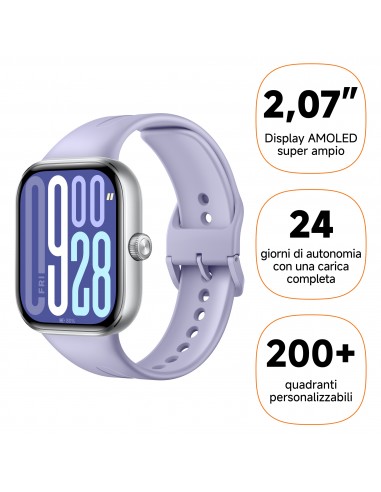 Xiaomi : Watch 5 5,26 cm (2.07") AMOLED 47.5 mm Digital 432 x 514 Pixeles Pantalla táctil Púrpura
