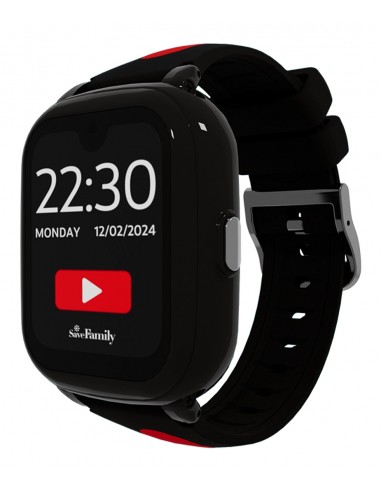 SaveFamily : Iconic Plus 2 4,52 cm (1.78") 40 mm Digital Pantalla táctil 4G Negro Wifi GPS (satélite)